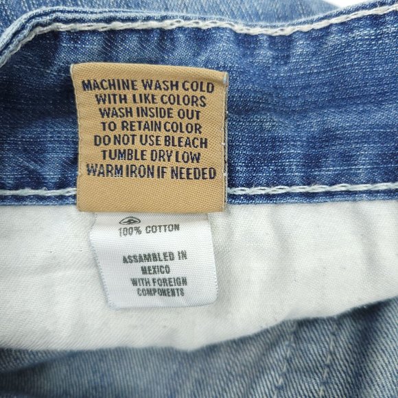 Big Star Men Pioneer Jeans Regular Boot Cut 33x32 Distressed Ripped Cotton Denim - Picture 5 of 15